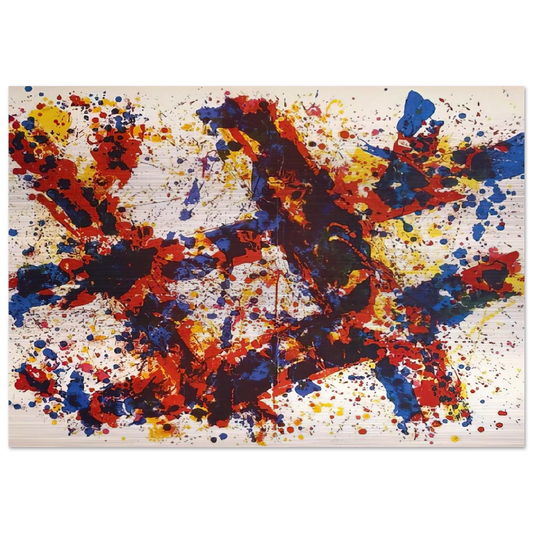 Firewood - Sam Francis Brushed Aluminum Print - 70x100 cm / 28x40 inches | Sam Francis Aluminum Print | Sam Francis Prints