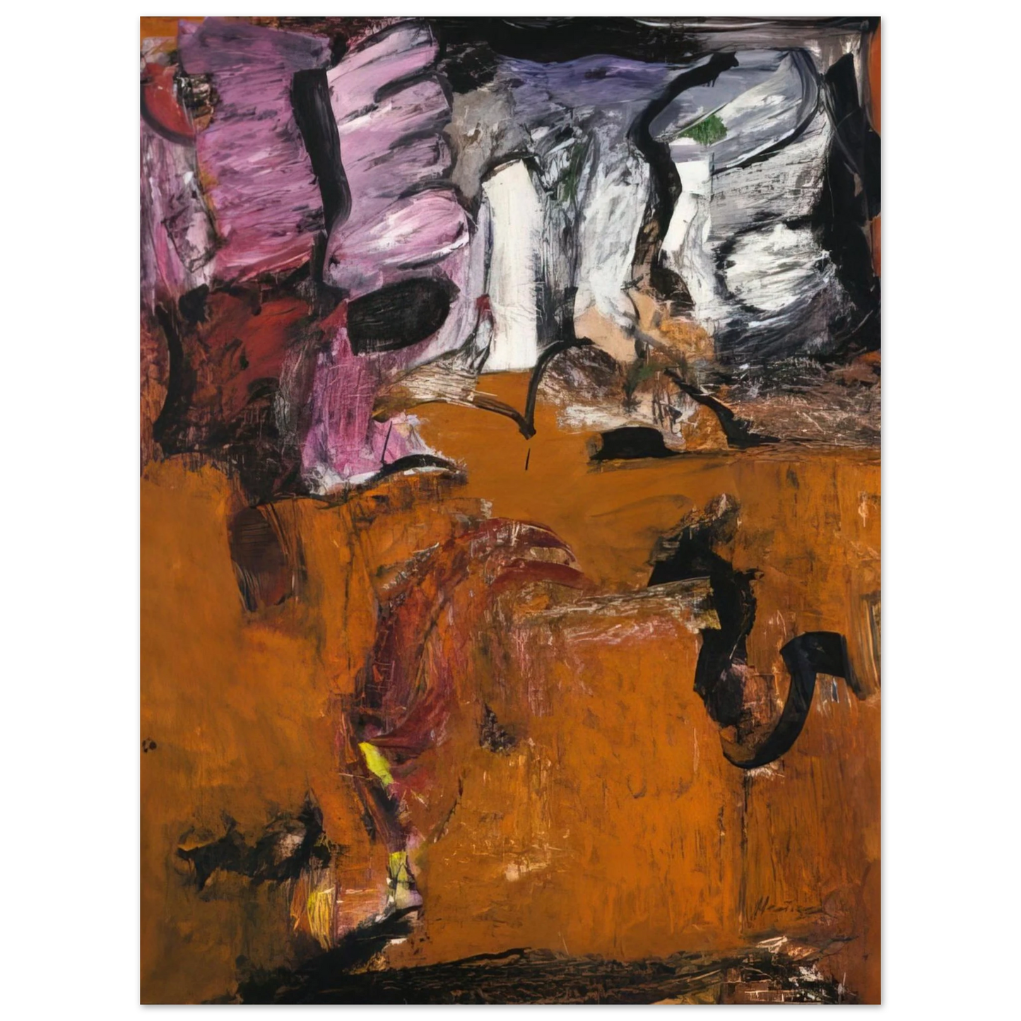 Grace Hartigan - Pallas Athena--Earth  75x100 cm / 30x40inches Fine Art Poster