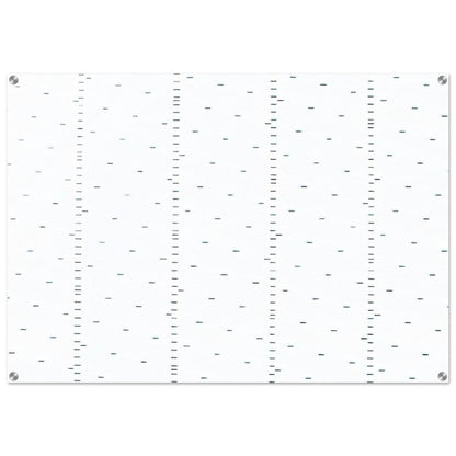 Every 15 cms, every 16 cms dash of one cm long - 1974 - Francois Morellet Acrylic Print - 70x100 cm / 28x40″ inches