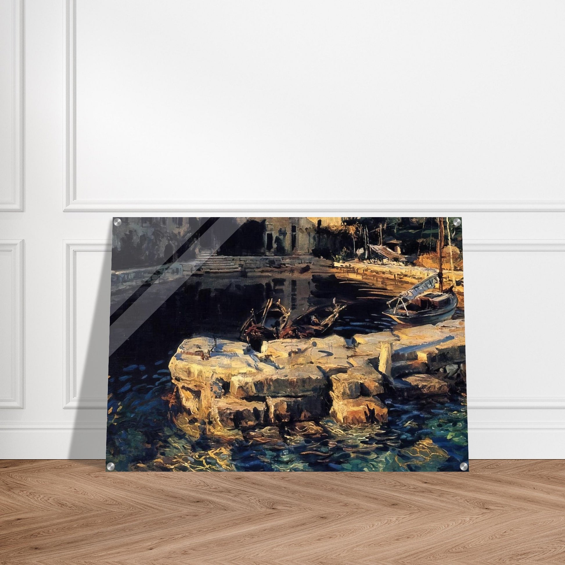 San Vigilio, Lake Garda - John Singer Sargent Acrylic Print - 70x100 cm / 28x40″ inches | John Singer Sargent Wall Art | John Singer Sargent Prints