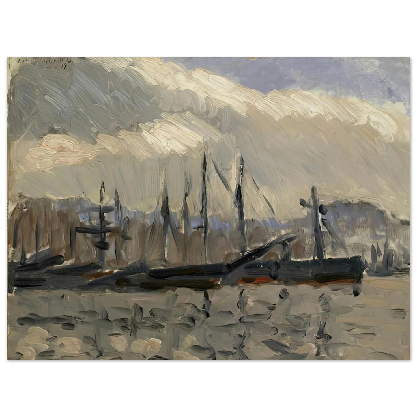 Henri Matisse - PORT DE CHERBOURG 1918  75x100 cm / 30x40inches Fine Art Poster