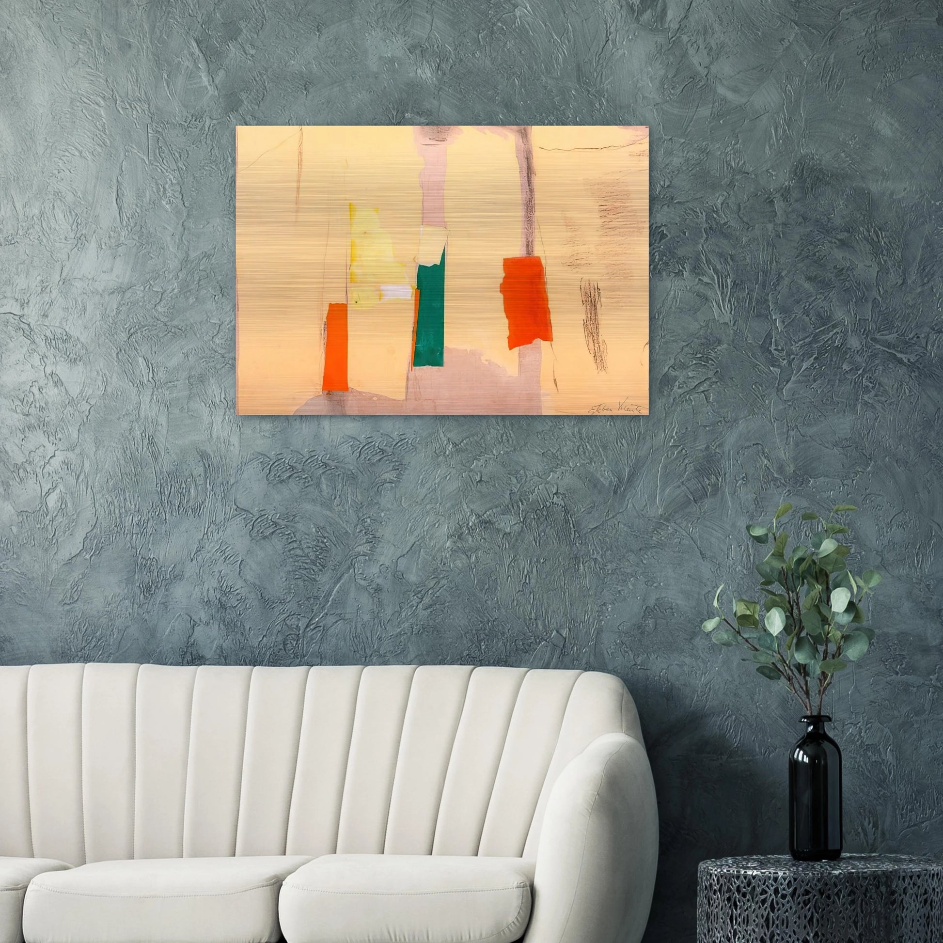 UNTITLED 1998 - Esteban Vicente Brushed Aluminum Print - 70x100 cm / 28x40 inches | Esteban Vicente Aluminum Print | Esteban Vicente Prints