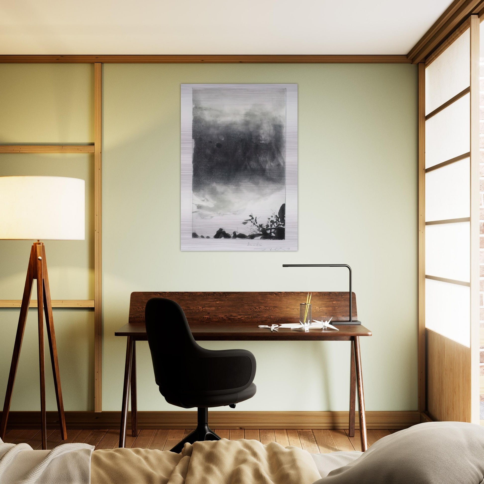 PROUSTIANA 1991 - Zao Wou-Ki Brushed Aluminum Print - 70x100 cm / 28x40 inches | Zao Wou-Ki Aluminum Print | Zao Wou-Ki Prints