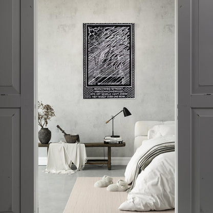 EMBLEMATA BEEHIVE - MC Escher Brushed Aluminum Print - 70x100 cm / 28x40 inches | MC Escher Aluminum Print | MC Escher Prints