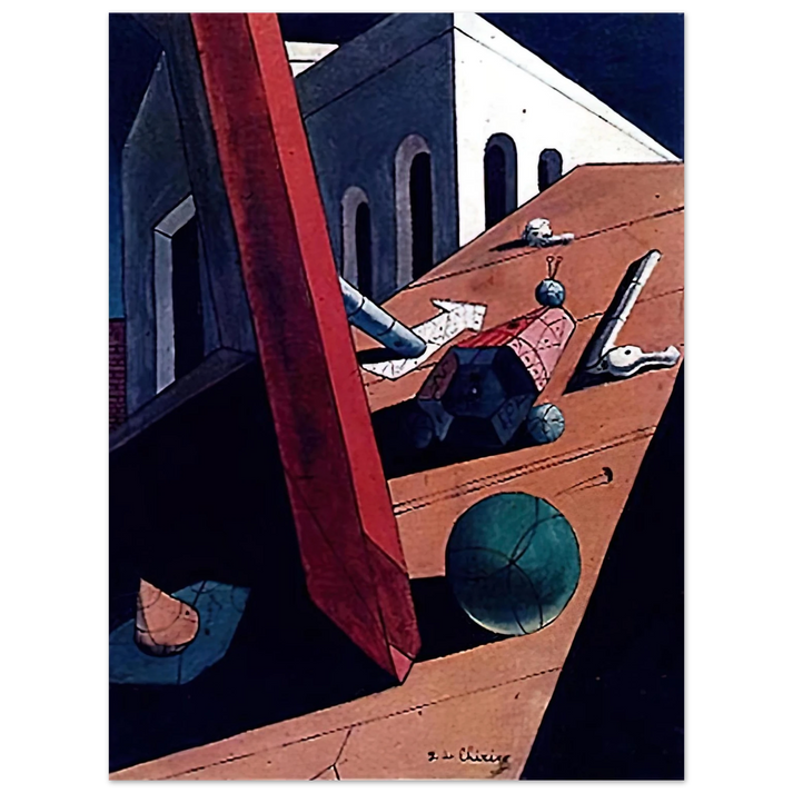 Giorgio de Chirico - THE EVIL GENIUS OF A KING 1915  75x100 cm / 30x40inches Fine Art Poster