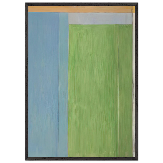 Ocean Park 45 - Richard Diebenkorn 70x100 cm / 28x40 inches Framed Art Print – Black Wooden Frame