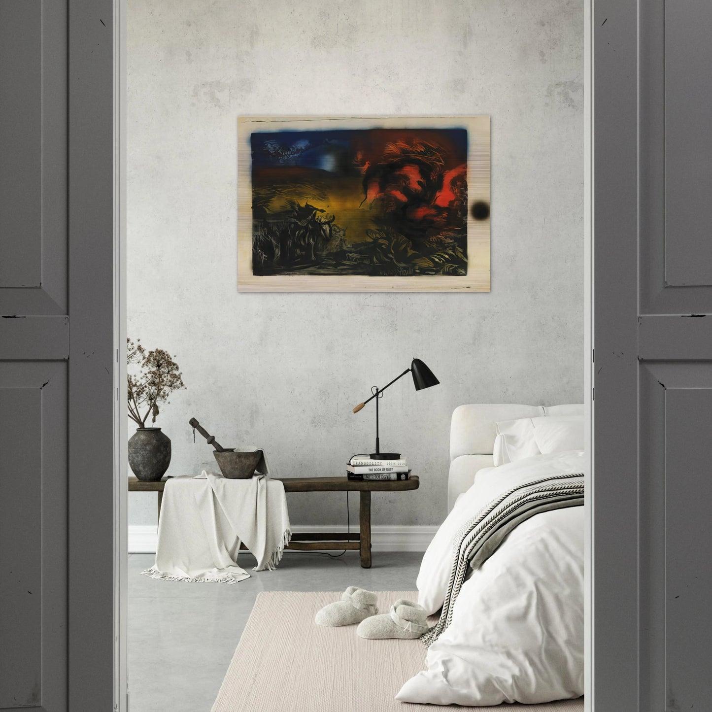 LANDSCAPE WITH STEER 1937 - Jackson Pollock Brushed Aluminum Print - 70x100 cm / 28x40 inches | Jackson Pollock Aluminum Print | Jackson Pollock Prints