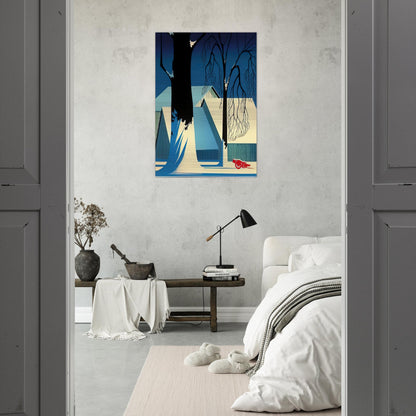 Turquoise - Eyvind Earle Brushed Aluminum Print - 70x100 cm / 28x40 inches | Eyvind Earle Aluminum Print | Eyvind Earle Prints