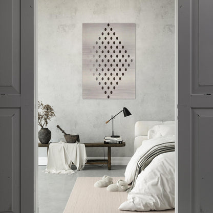 BLACK TO WHITE DISKS 1952 - Bridget Riley Brushed Aluminum Print - 70x100 cm / 28x40 inches | Bridget Riley Aluminum Print | Bridget Riley Prints