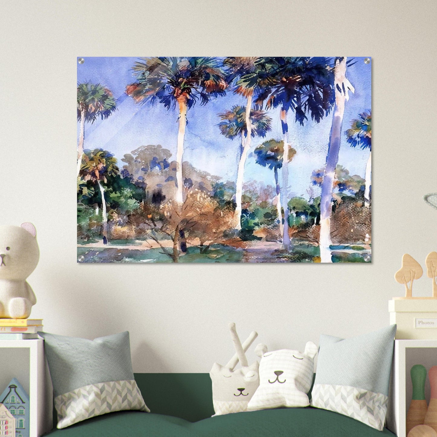 Palms - John Singer Sargent Acrylic Print - 70x100 cm / 28x40″ inches
