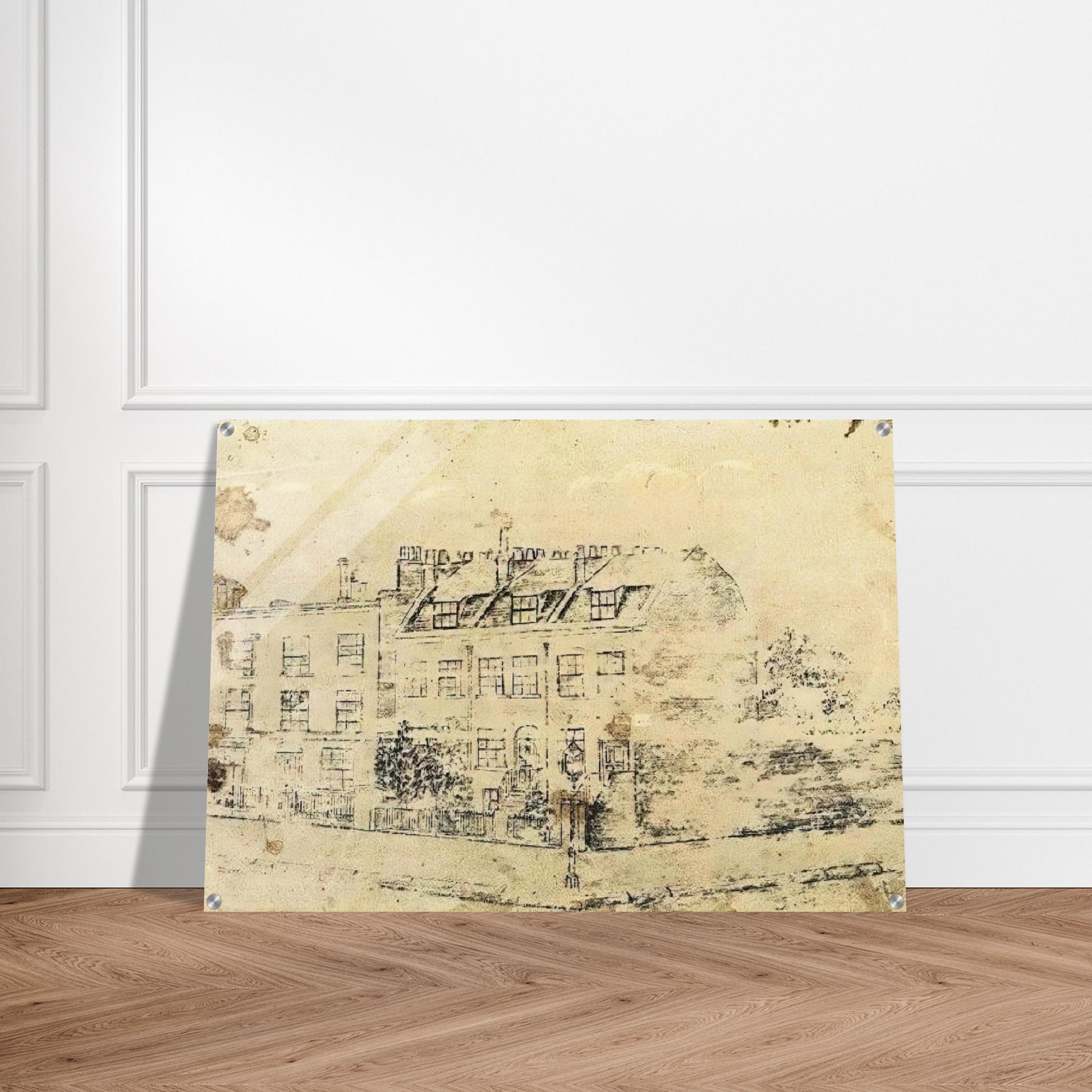 Vincent's Boarding House in Hackford Road, Brixton, London - Vincent van Gogh Acrylic Print - 70x100 cm / 28x40″ inches