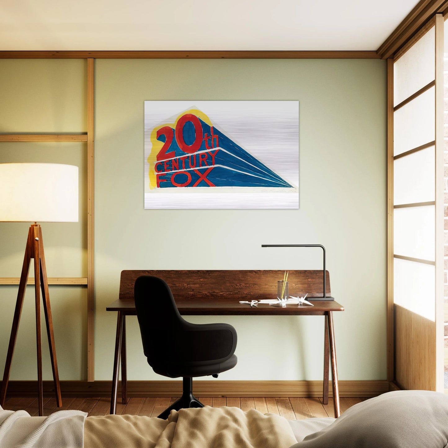 TRADEMARK 1 1962 - Edward Ruscha Brushed Aluminum Print - 70x100 cm / 28x40 inches | Edward Ruscha Aluminum Print | Edward Ruscha Prints