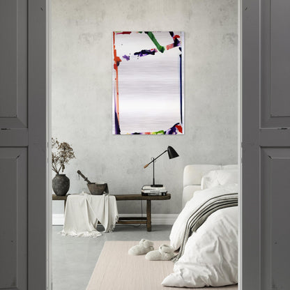 Untitled  SF71-045  - Sam Francis Brushed Aluminum Print - 70x100 cm / 28x40 inches | Sam Francis Aluminum Print | Sam Francis Prints