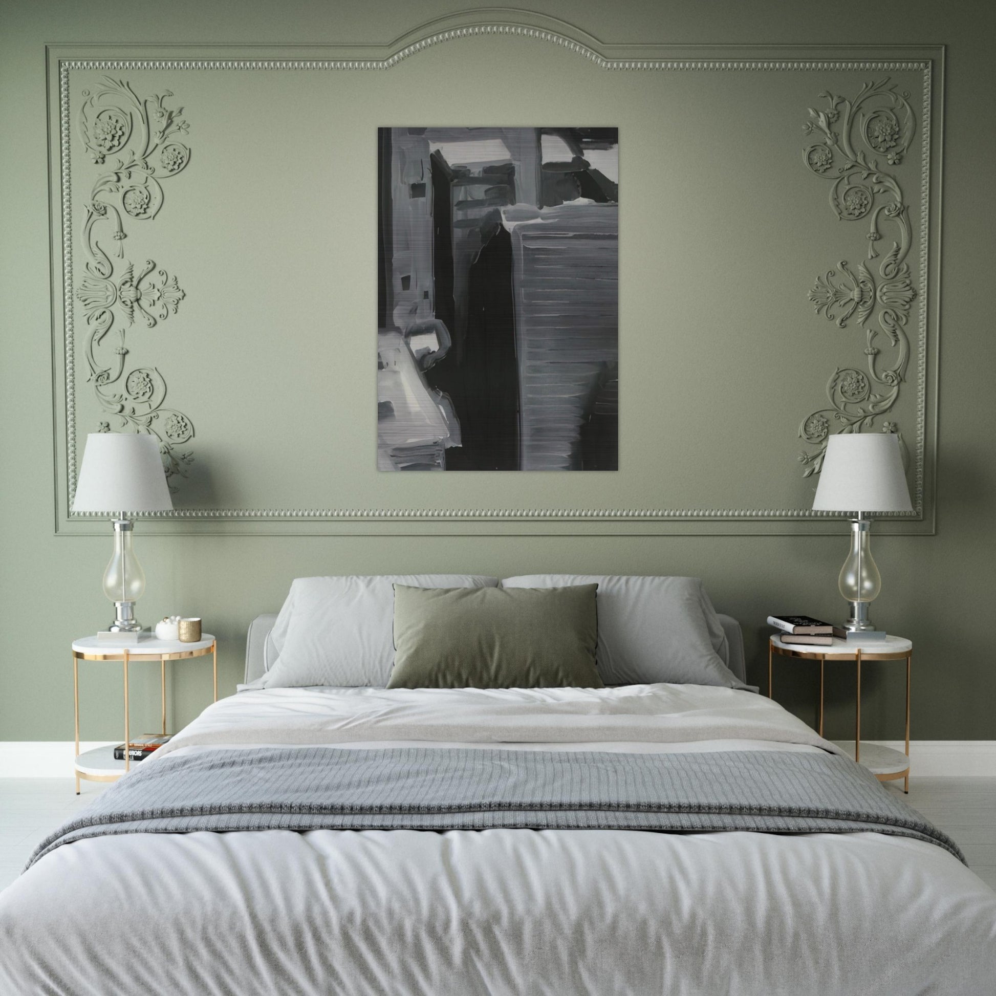 TOWNSCAPE 1968 - Gerhard Richter Brushed Aluminum Print - 70x100 cm / 28x40 inches | Gerhard Richter Aluminum Print | Gerhard Richter Prints