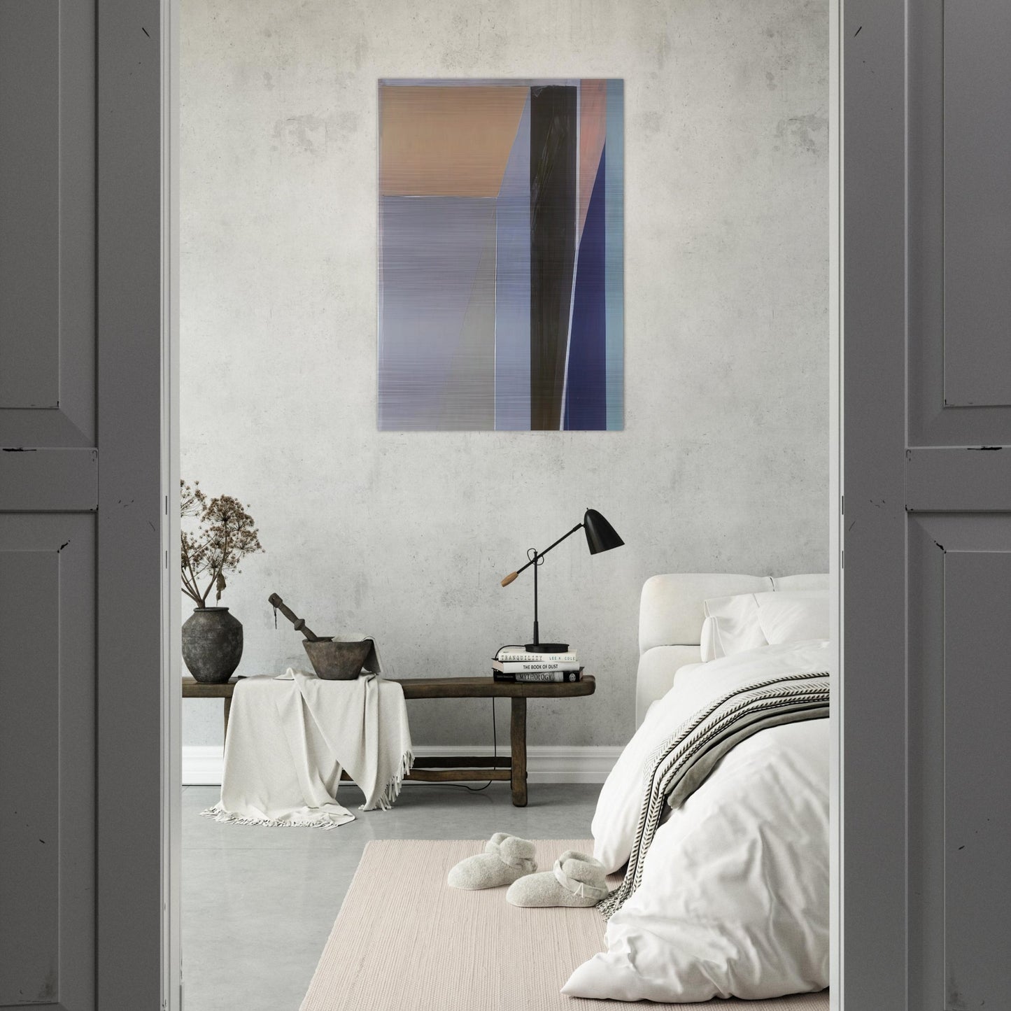 Ocean Park #28 - Richard Diebenkorn Brushed Aluminum Print - 70x100 cm / 28x40 inches | Richard Diebenkorn Aluminum Print | Richard Diebenkorn Prints
