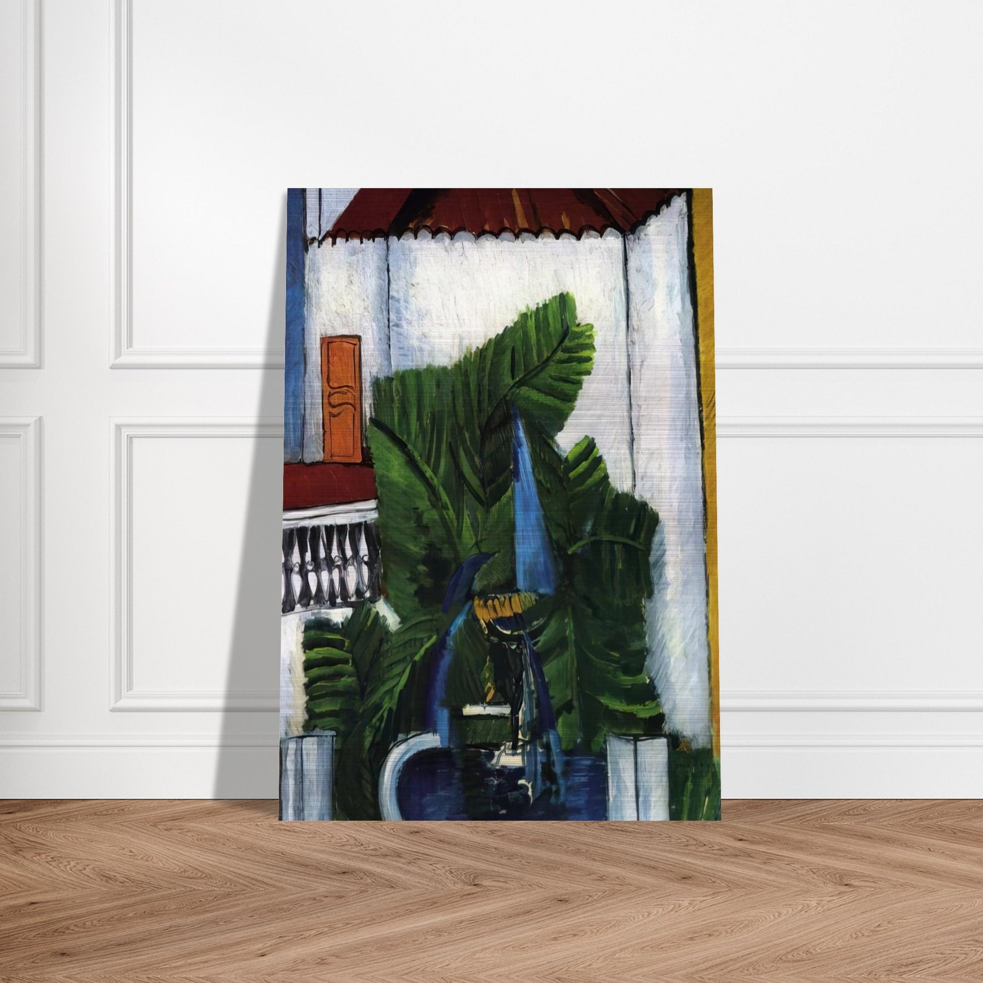 FOUNTAIN IN AVIGNON 1913 - Raoul Dufy Brushed Aluminum Print - 70x100 cm / 28x40 inches | Raoul Dufy Aluminum Print | Raoul Dufy Prints