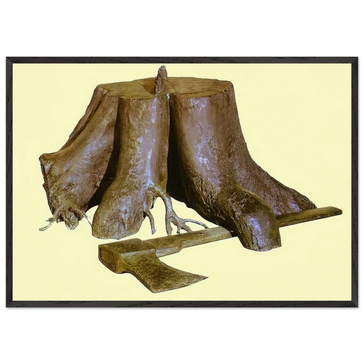 THE LABOURS OF ALEXANDER 1967 - Rene Magritte 70x100 cm / 28x40 inches Framed Art Print – Black Wooden Frame
