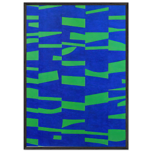 The Meschers - Ellsworth Kelly 70x100 cm / 28x40 inches Framed Art Print – Black Wooden Frame
