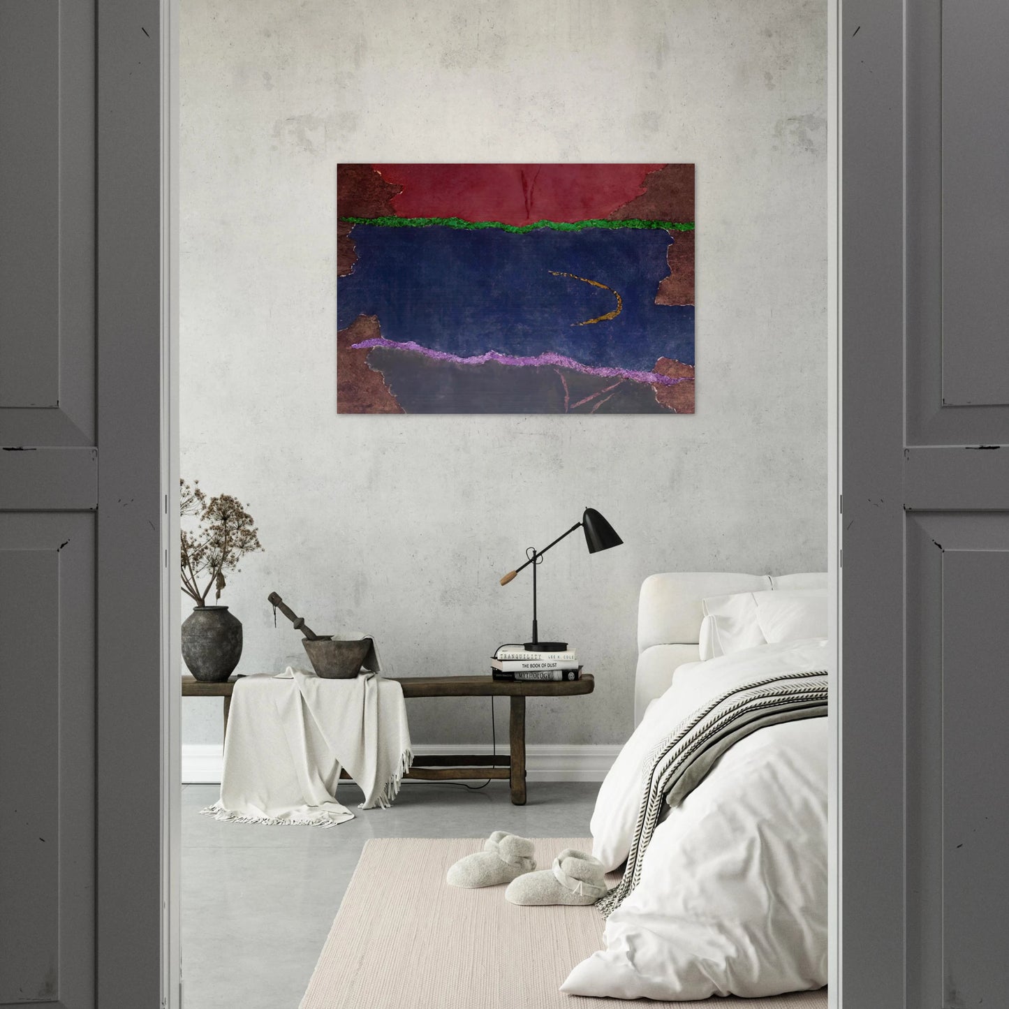 Infinity Field, Lefkada Series - 1982 - Theodoros Stamos Brushed Aluminum Print - 70x100 cm / 28x40 inches | Theodoros Stamos Aluminum Print | Theodoros Stamos Prints