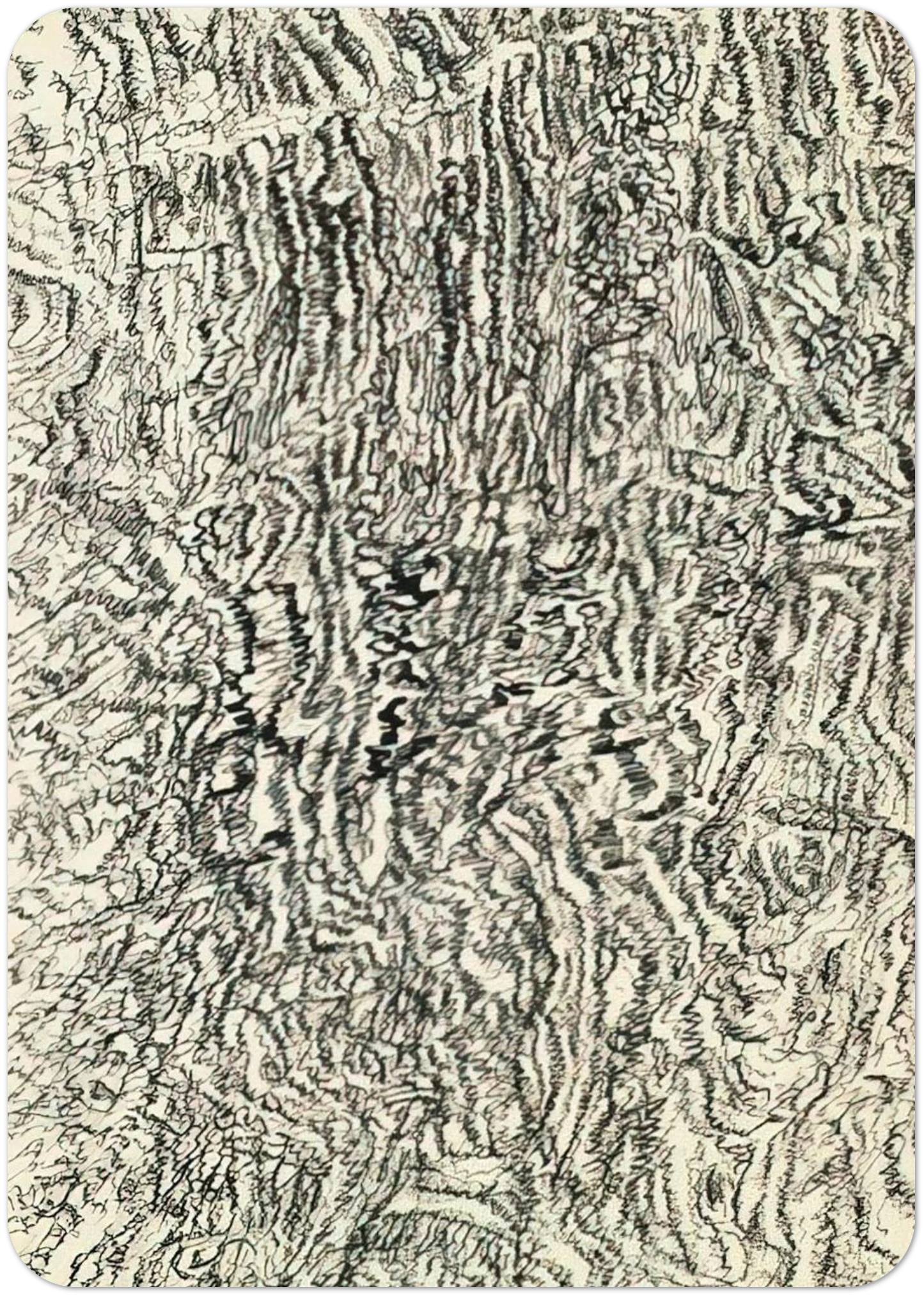 DESSIN MESCALINIEN 1958 By Henri Michaux Pack of 10 Post Cards | Henri Michaux Post Cards | A6 (10.5 x 14.8 cm) - 4.1 x 5.8 inches
