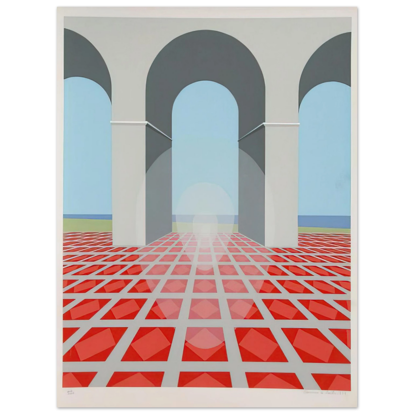 Clarence Holbrook Carter - Arches - 1979  75x100 cm / 30x40inches Fine Art Poster