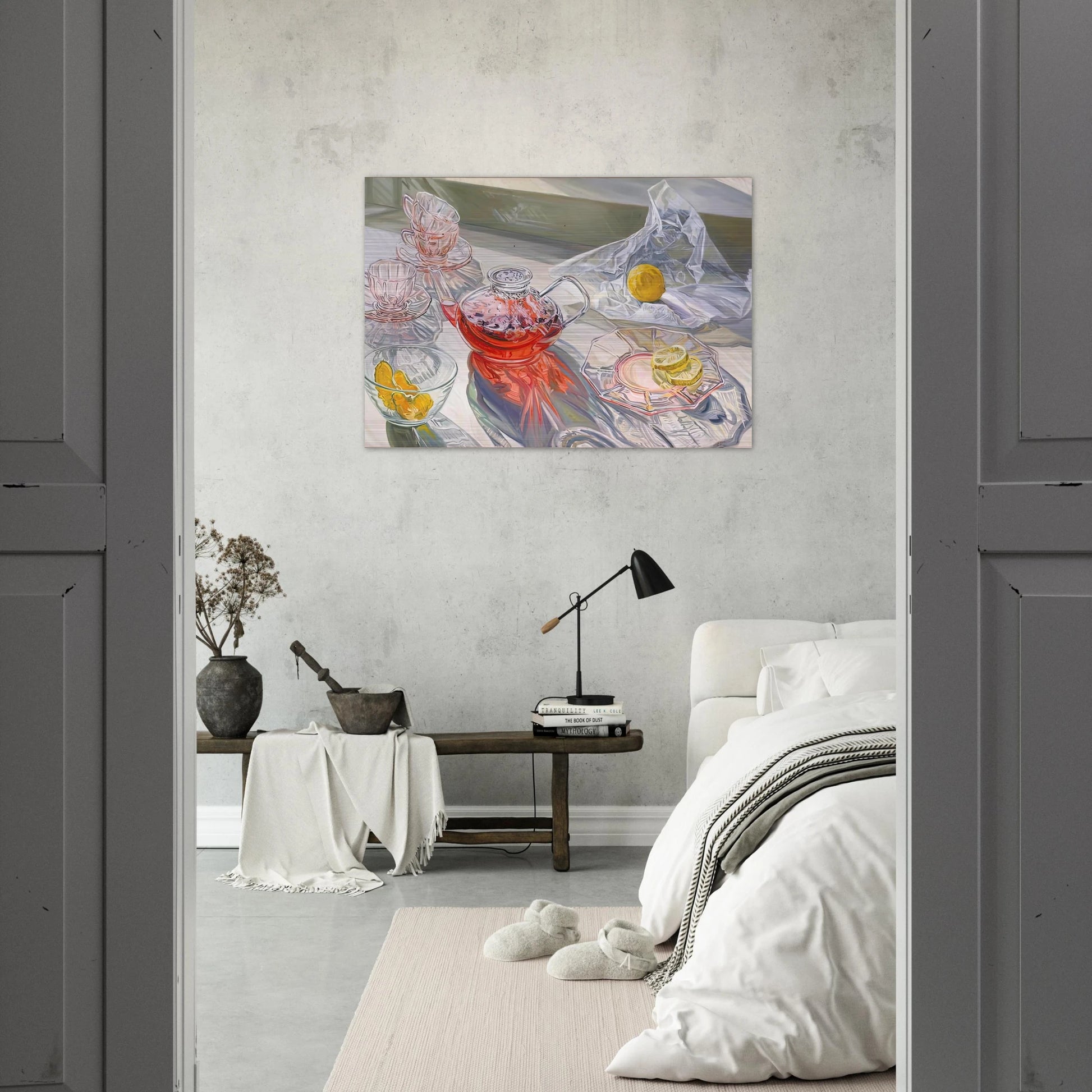 HERB TEA 1995 - Janet Fish Brushed Aluminum Print - 70x100 cm / 28x40 inches | Janet Fish Aluminum Print | Janet Fish Prints