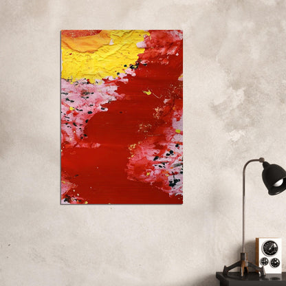 Hommage a Vincent van Gogh - Sam Francis Brushed Aluminum Print - 70x100 cm / 28x40 inches | Sam Francis Aluminum Print | Sam Francis Prints