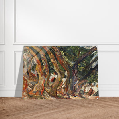 PLANE TREES AT CERET 1920 0 - Chaim Soutine Acrylic Print - 70x100 cm / 28x40″ inches