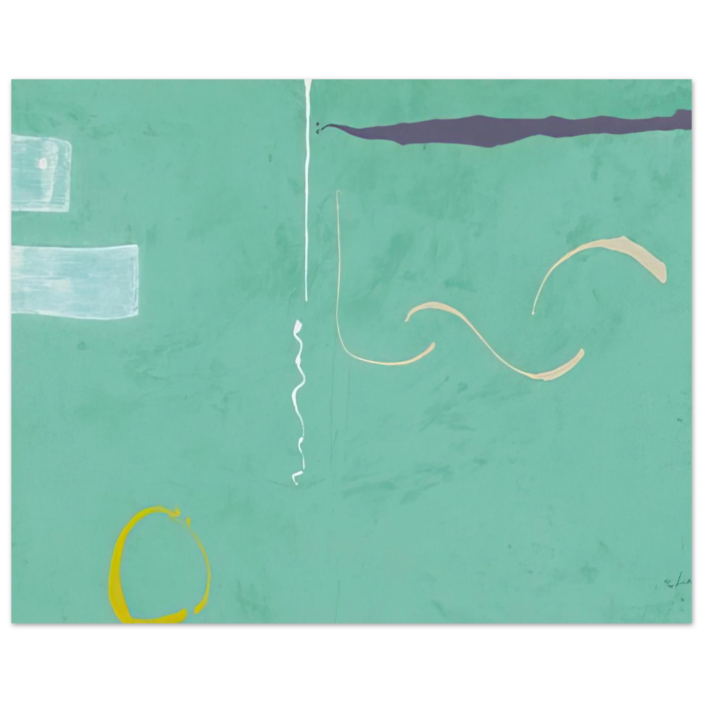 Helen Frankenthaler - Tahiti - 1989 Wall art - 21x29.7 cm / 8x12" - Fine Art Poster-canvas - -