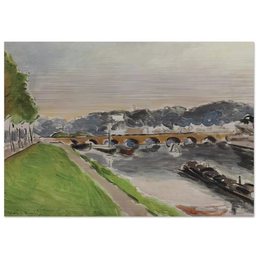 LE PONT DE SEVRES AU CHALAND 1917 - Henri Matisse Brushed Aluminum Print - 70x100 cm / 28x40 inches | Henri Matisse Aluminum Print | Henri Matisse Prints