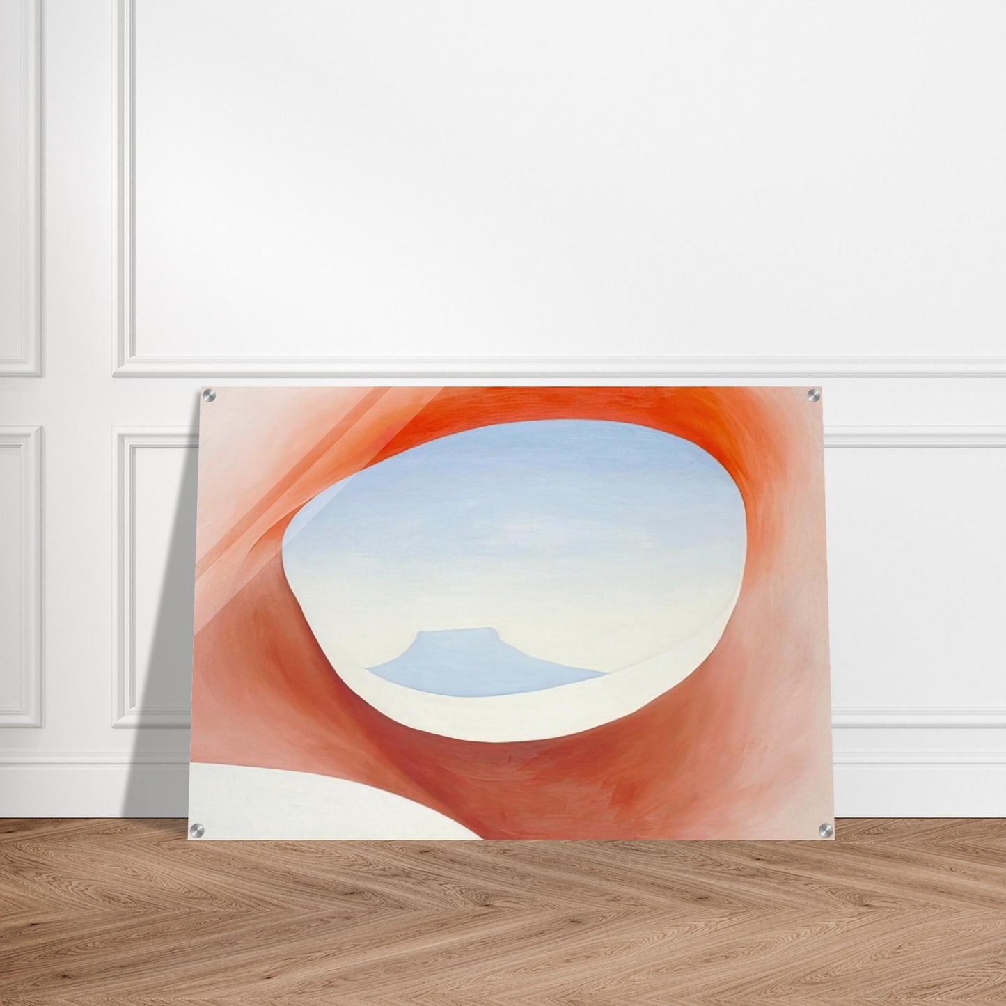Pedernal - From the Ranch I - Georgia O'Keeffe Acrylic Print - 70x100 cm / 28x40″ inches | Georgia O'Keeffe Wall Art | Georgia O'Keeffe Prints