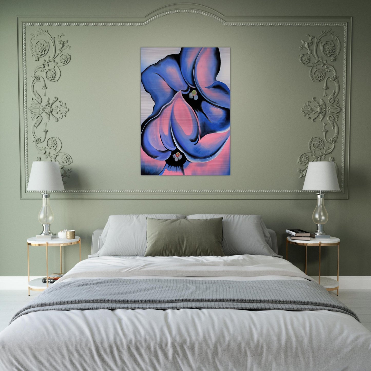 Purple Petunia - Georgia O'Keeffe Brushed Aluminum Print - 70x100 cm / 28x40 inches | Georgia O'Keeffe Aluminum Print | Georgia O'Keeffe Prints