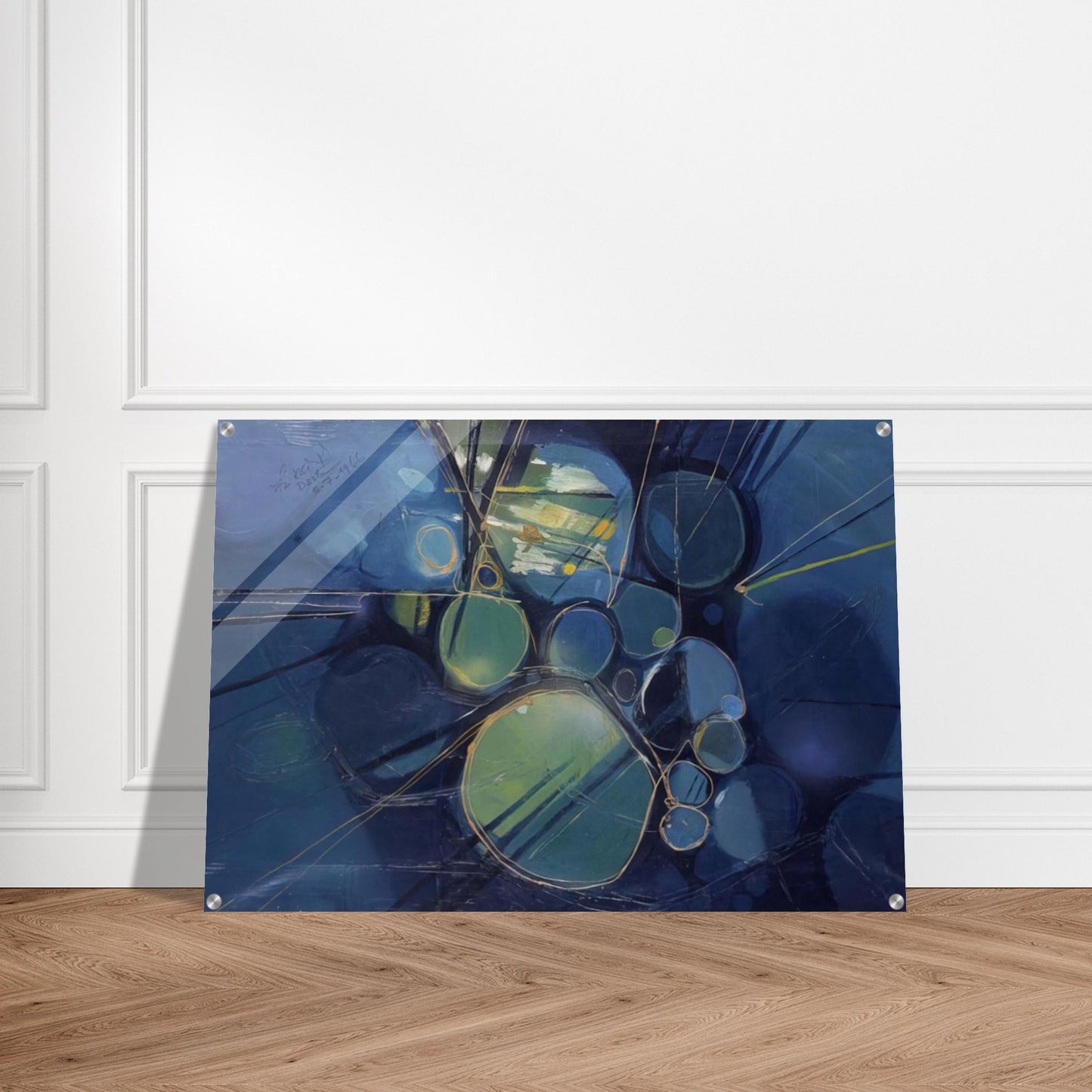 Green Abstract - 1966 - Gebre Kristos Desta Acrylic Print - 70x100 cm / 28x40″ inches