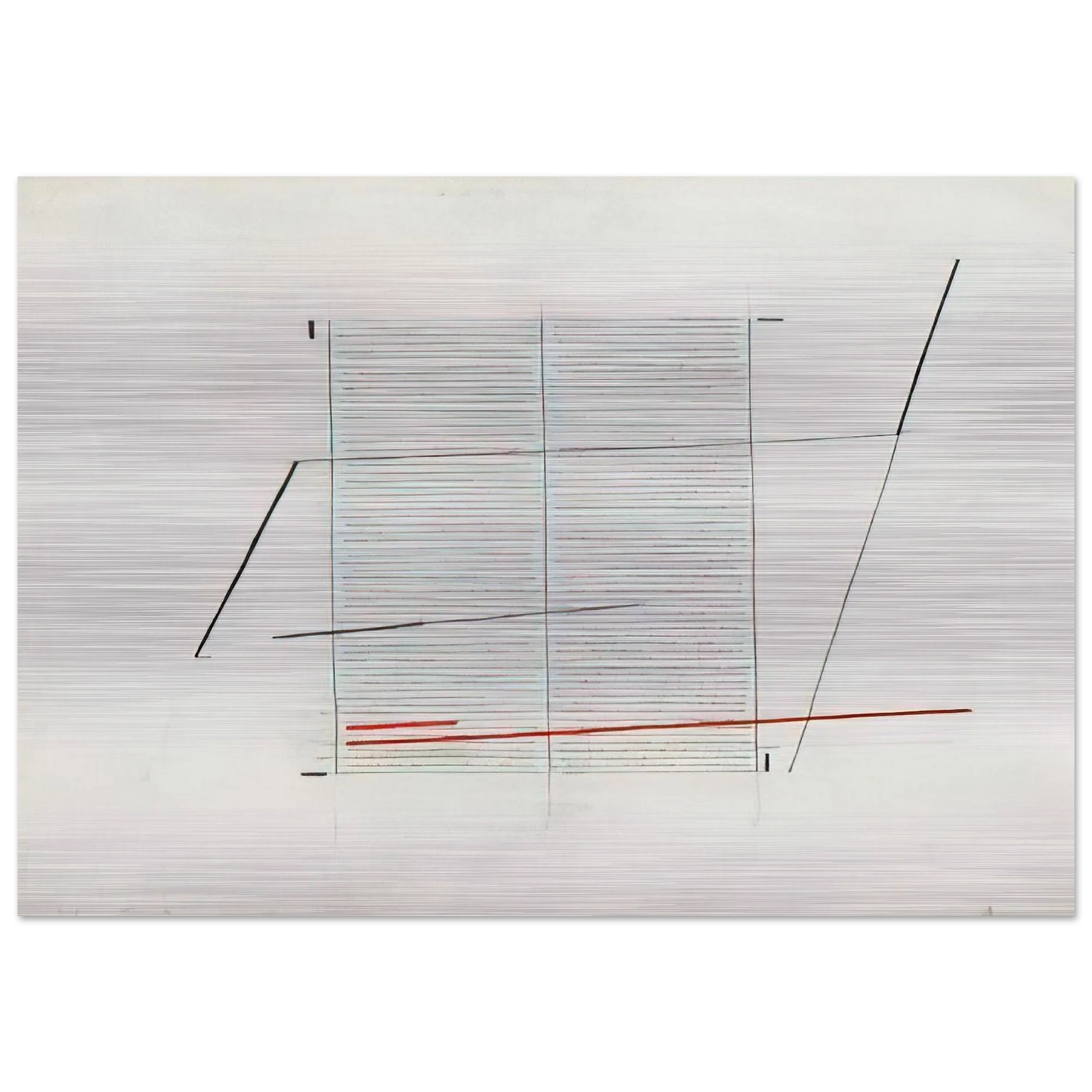 Acrilico K - 1979 - Bice Lazzari Brushed Aluminum Print - 70x100 cm / 28x40 inches | Bice Lazzari Aluminum Print | Bice Lazzari Prints