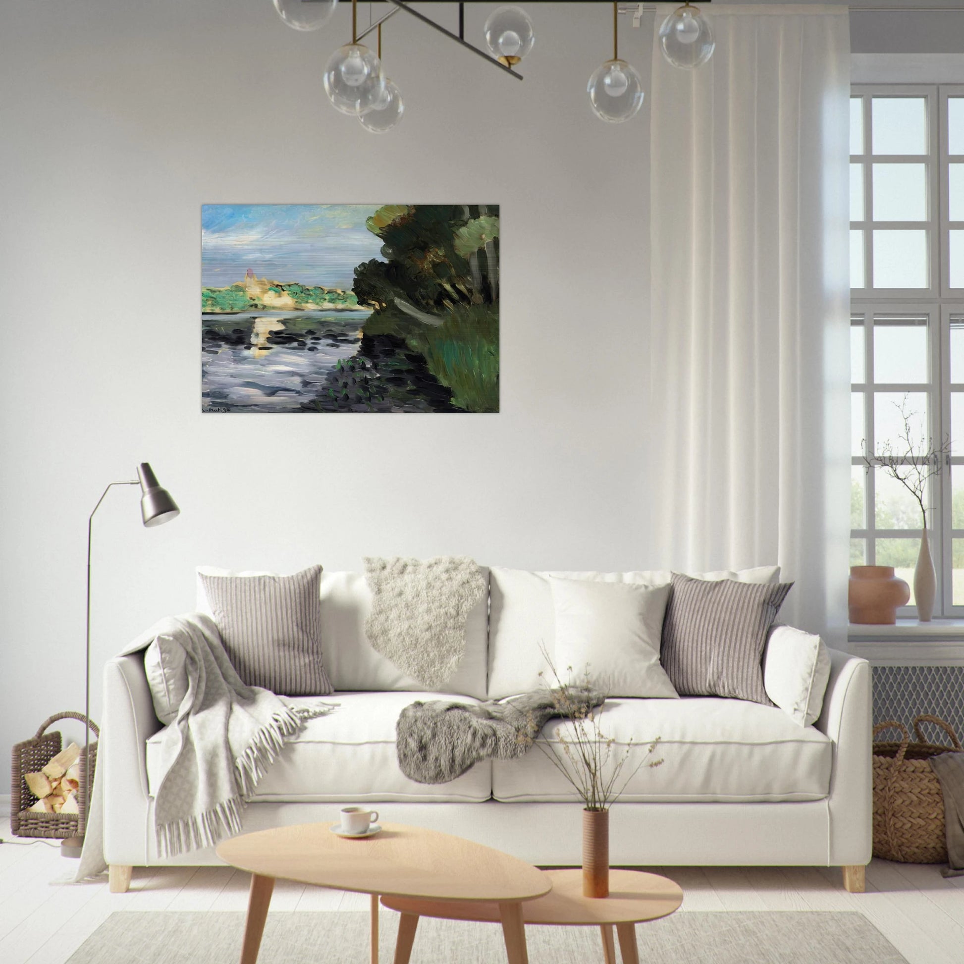 BORDS DE LA SEINE A VETHEUIL 1920 - Henri Matisse Brushed Aluminum Print - 70x100 cm / 28x40 inches | Henri Matisse Aluminum Print | Henri Matisse Prints