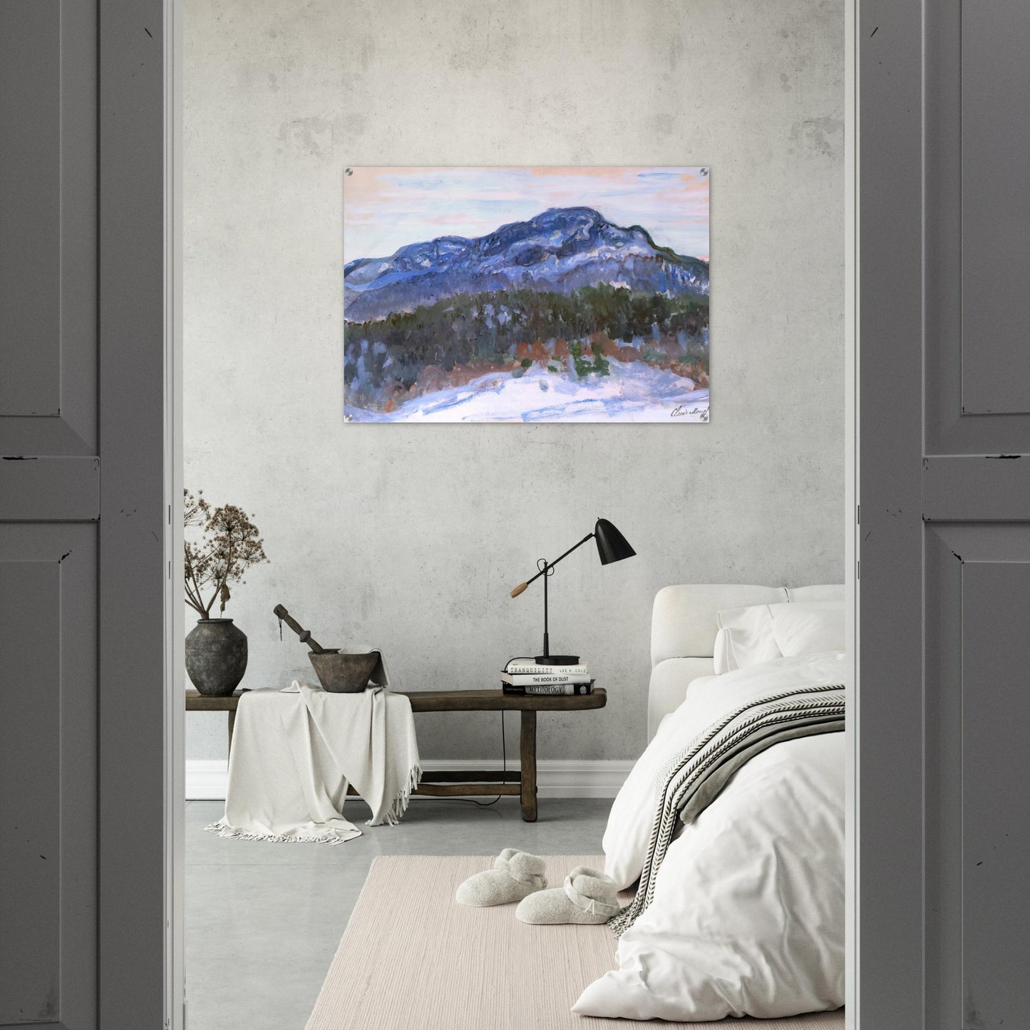 Mount Kolsaas - claude monet Acrylic Print - 70x100 cm / 28x40″ inches | claude monet Wall Art | claude monet Prints
