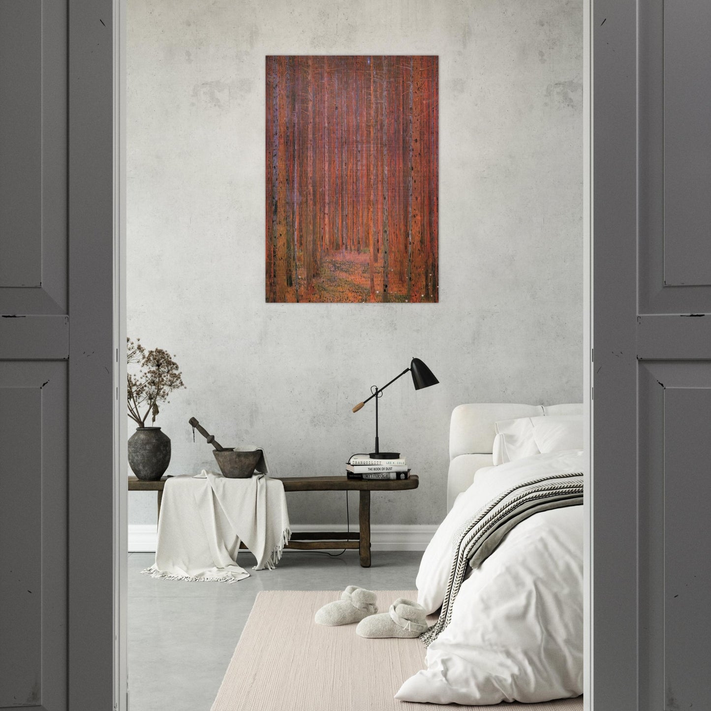 FIR FOREST I - Gustav Klimt Brushed Aluminum Print - 70x100 cm / 28x40 inches | Gustav Klimt Aluminum Print | Gustav Klimt Prints