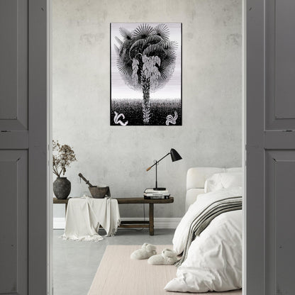 PALM TREE - MC Escher Brushed Aluminum Print - 70x100 cm / 28x40 inches | MC Escher Aluminum Print | MC Escher Prints
