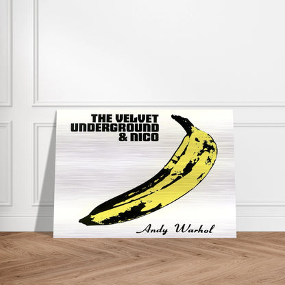 Velvet Underground & Nico - Andy Warhol Brushed Aluminum Print - 70x100 cm / 28x40 inches | Andy Warhol Aluminum Print | Andy Warhol Prints
