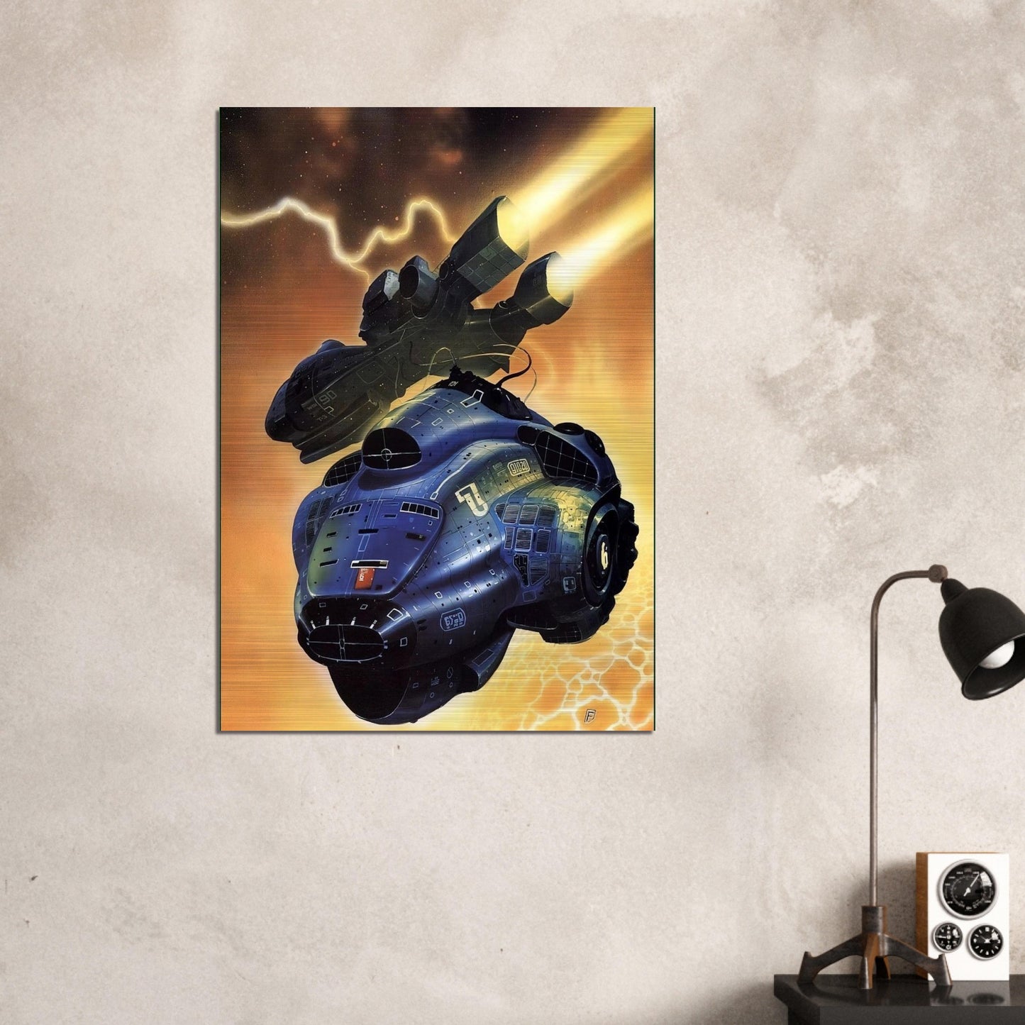 Chris Foss - Chris Foss Brushed Aluminum Print - 70x100 cm / 28x40 inches | Chris Foss Aluminum Print | Chris Foss Prints