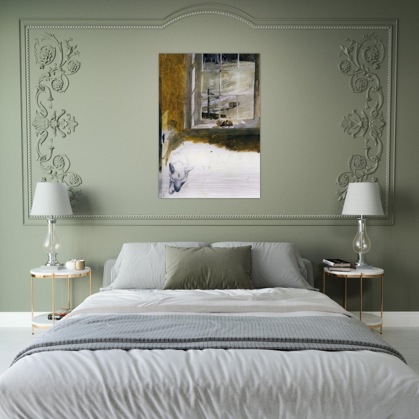 GROUNDHOG DAY 3 - Andrew Wyeth Brushed Aluminum Print - 70x100 cm / 28x40 inches | Andrew Wyeth Aluminum Print | Andrew Wyeth Prints