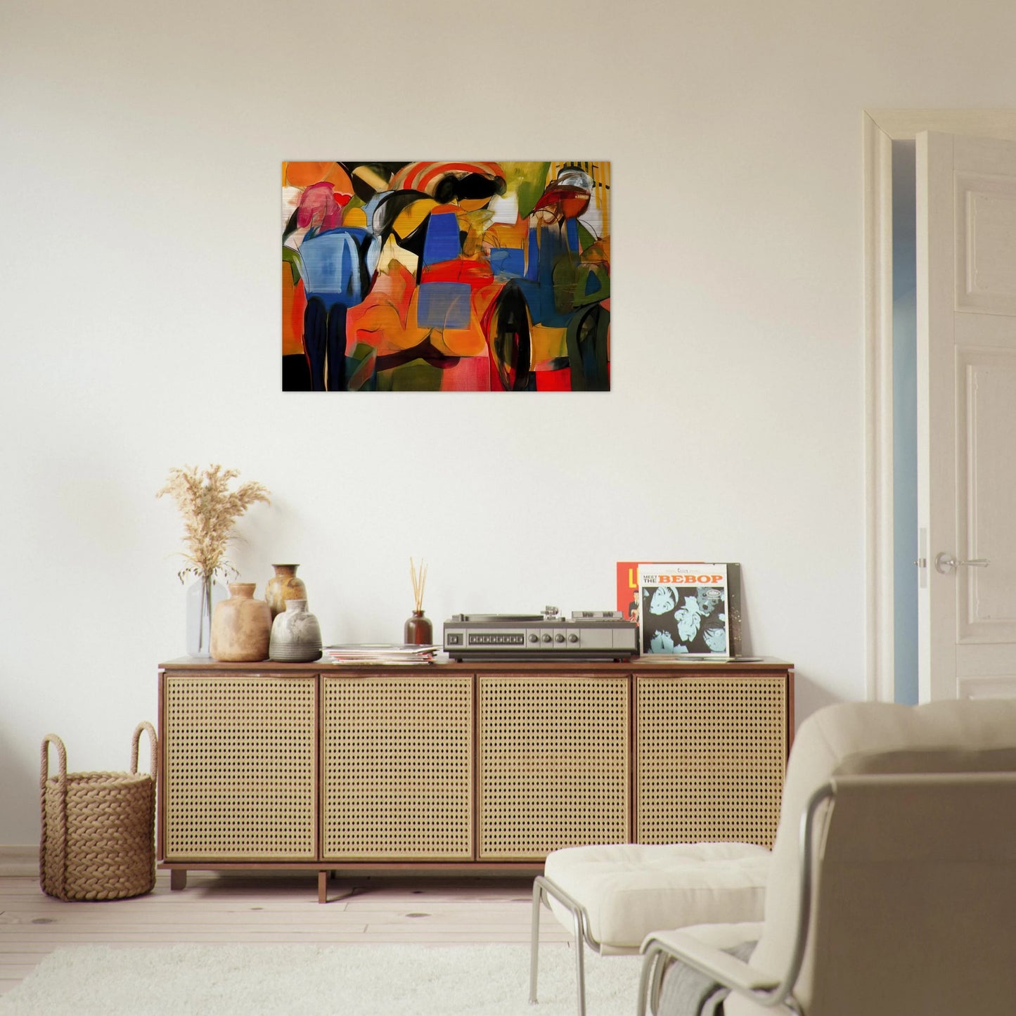 Facade - Abstract Expressionism - Miriam Schapiro Brushed Aluminum Print - 70x100 cm / 28x40 inches | Miriam Schapiro Aluminum Print | Miriam Schapiro Prints