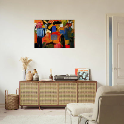 Facade - Abstract Expressionism - Miriam Schapiro Brushed Aluminum Print - 70x100 cm / 28x40 inches | Miriam Schapiro Aluminum Print | Miriam Schapiro Prints