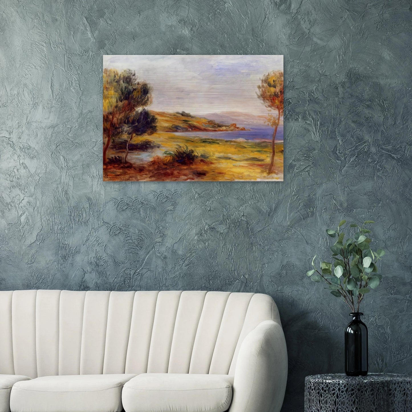The Bay - Pierre-Auguste Renoir Brushed Aluminum Print - 70x100 cm / 28x40 inches | Pierre-Auguste Renoir Aluminum Print | Pierre-Auguste Renoir Prints
