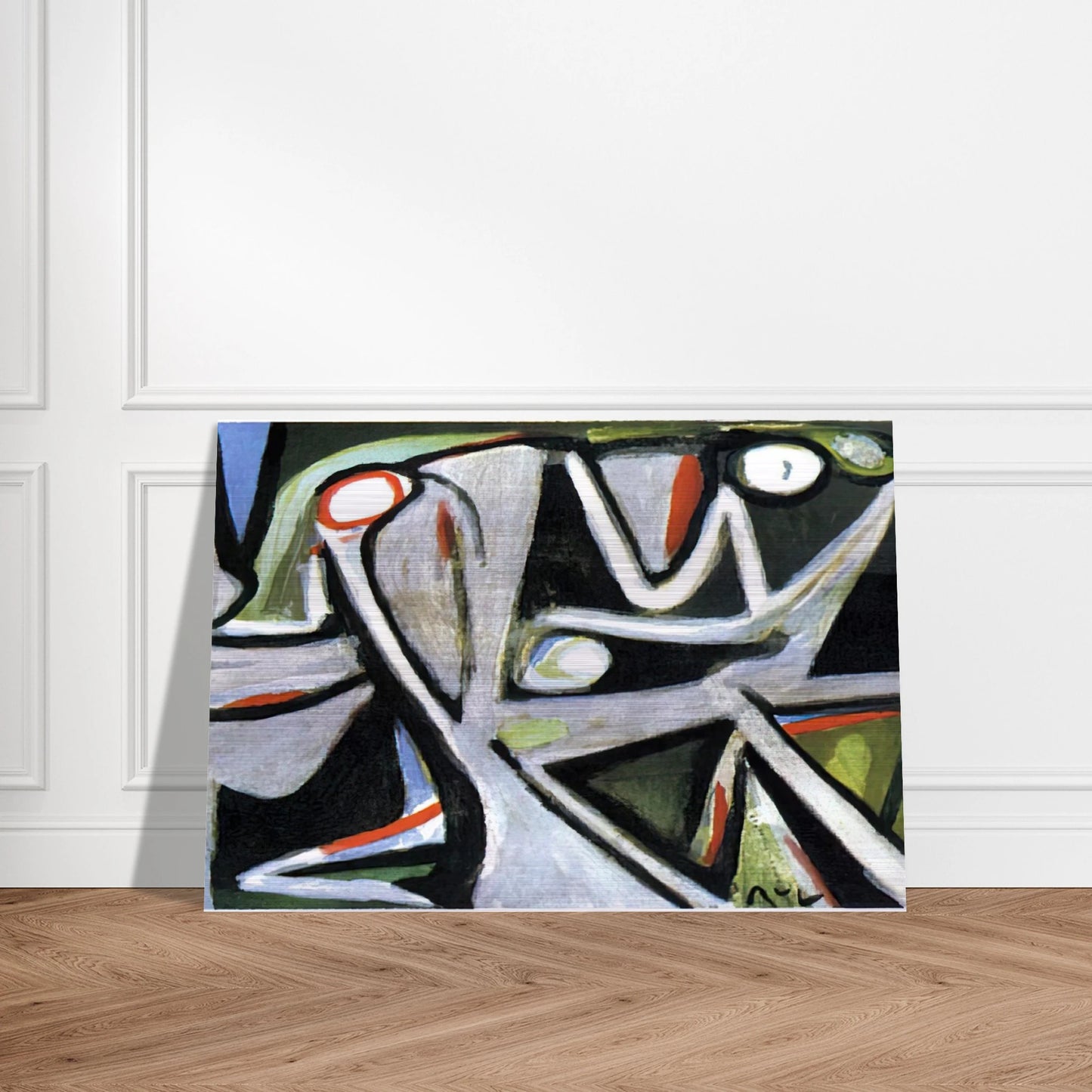 Desertique - 1981 - Bram van Velde Brushed Aluminum Print - 70x100 cm / 28x40 inches | Bram van Velde Aluminum Print | Bram van Velde Prints