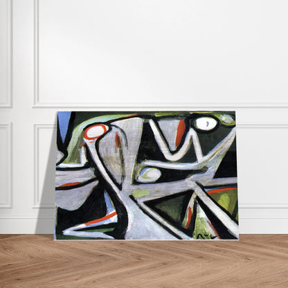 Desertique - 1981 - Bram van Velde Brushed Aluminum Print - 70x100 cm / 28x40 inches | Bram van Velde Aluminum Print | Bram van Velde Prints
