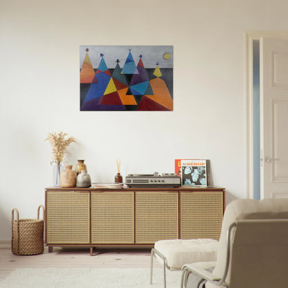 Untitled Mountains - 1955 - Omar Rayo Brushed Aluminum Print - 70x100 cm / 28x40 inches | Omar Rayo Aluminum Print | Omar Rayo Prints