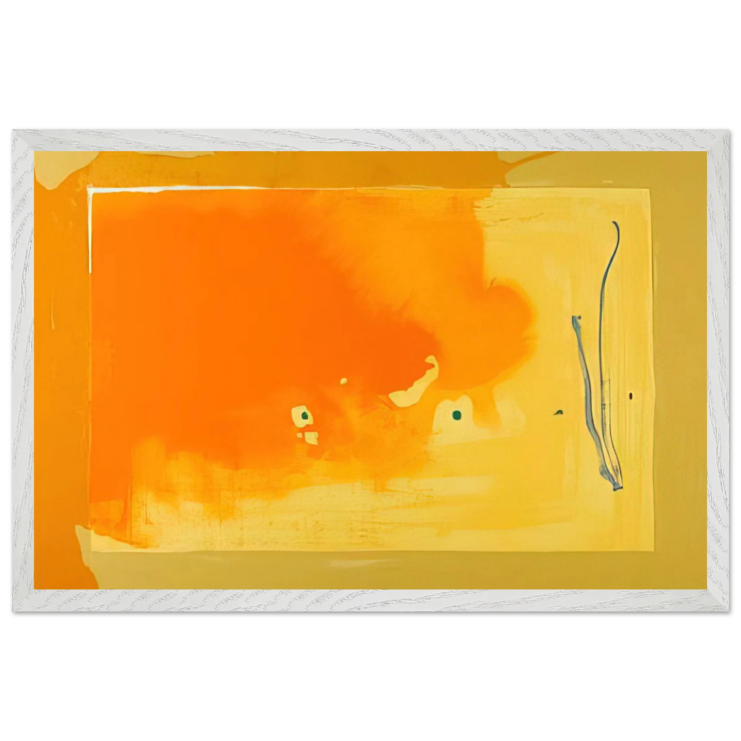 Helen Frankenthaler - Bilbao - 1998 Wall art - A2 (42 x 59.4  cm) - Premium Wooden Framed Poster With Fine Art Paper-canvas - White frame