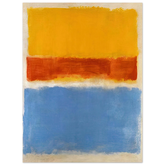 Mark Rothko - Untitled Yellow, Red and Blue - 1953 Wall Art - 21x29.7 cm / 8x12" - Fine Art Poster-canvas - -