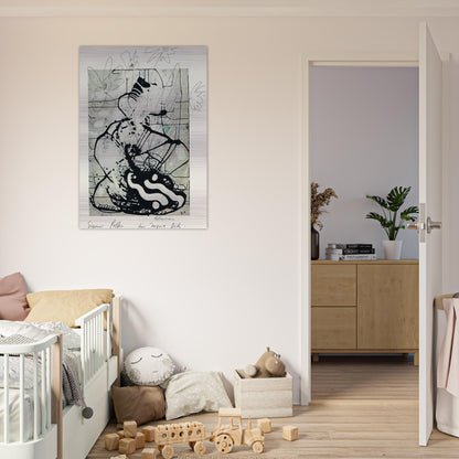BLUMEN 1985 - Sigmar Polke Brushed Aluminum Print - 70x100 cm / 28x40 inches | Sigmar Polke Aluminum Print | Sigmar Polke Prints